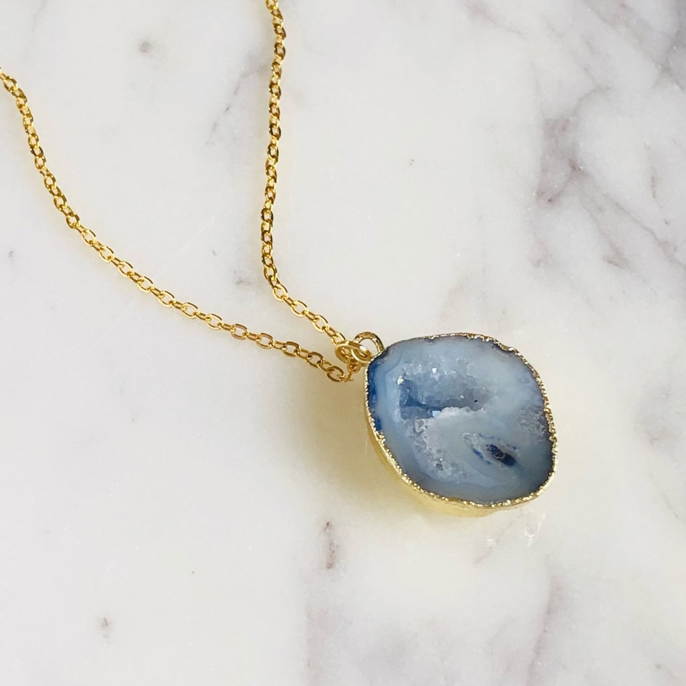 Geode Druzy Necklace